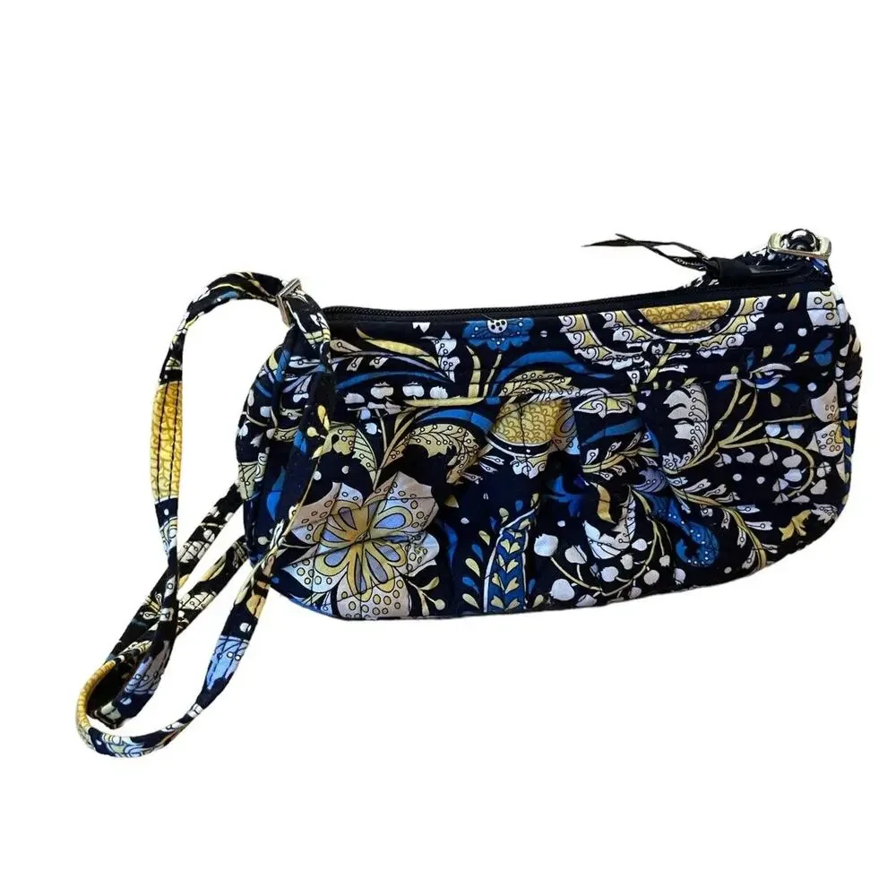 Vera Bradley Ellie Blue Shoulder Bag Purse 9.5